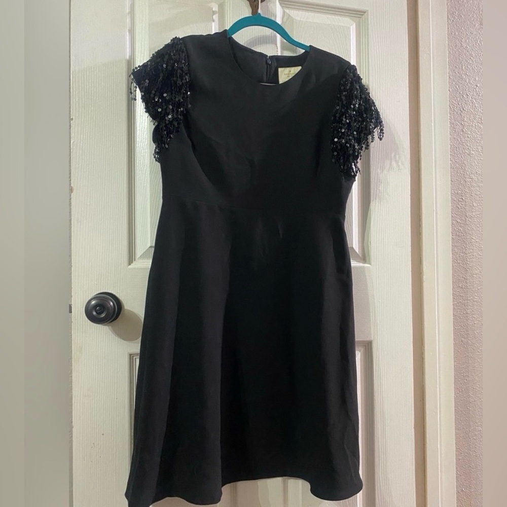 Kate Spade Women’s 10 Black Sequin Dress - Picture 3 of 11